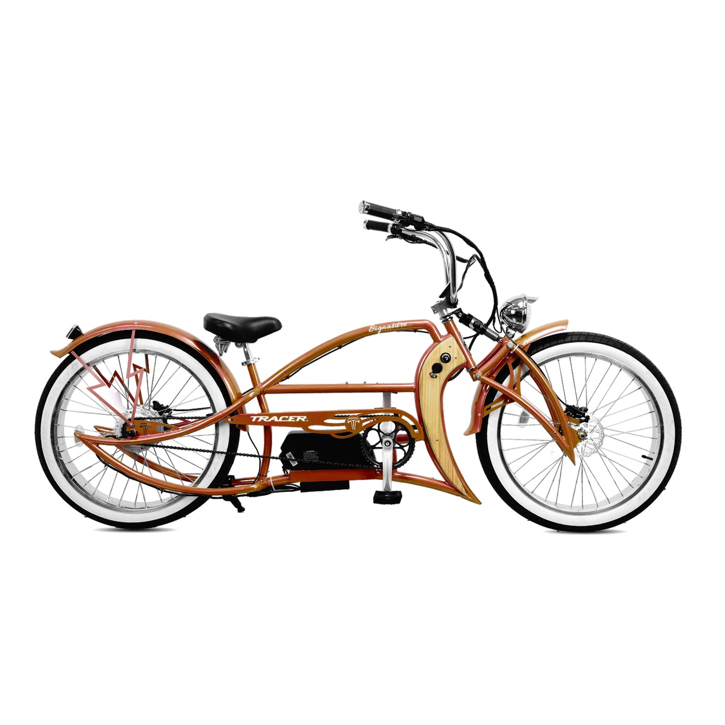 Tracer Signature Pro 26'' 800W Chopper Cruiser Electric Bike