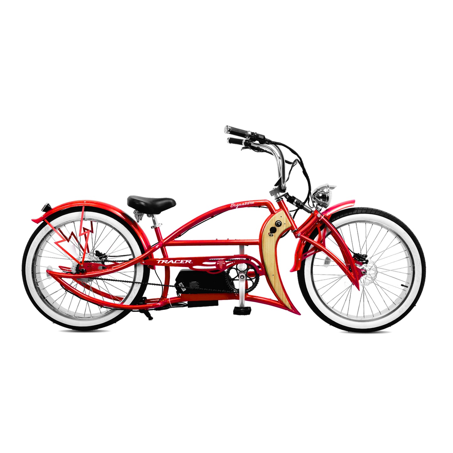 Tracer Signature Pro 26'' 800W Chopper Cruiser Electric Bike