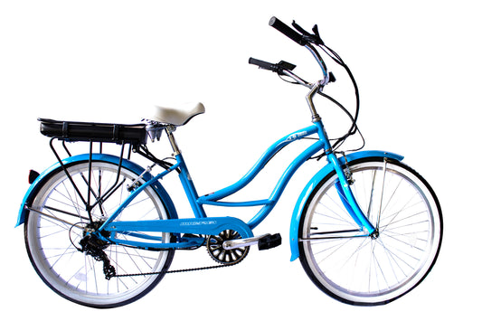 Micargi Bali Electric Beach Cruiser 7 Speed Pedal Assist